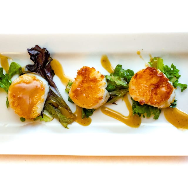 Pan-Seared Scallops.